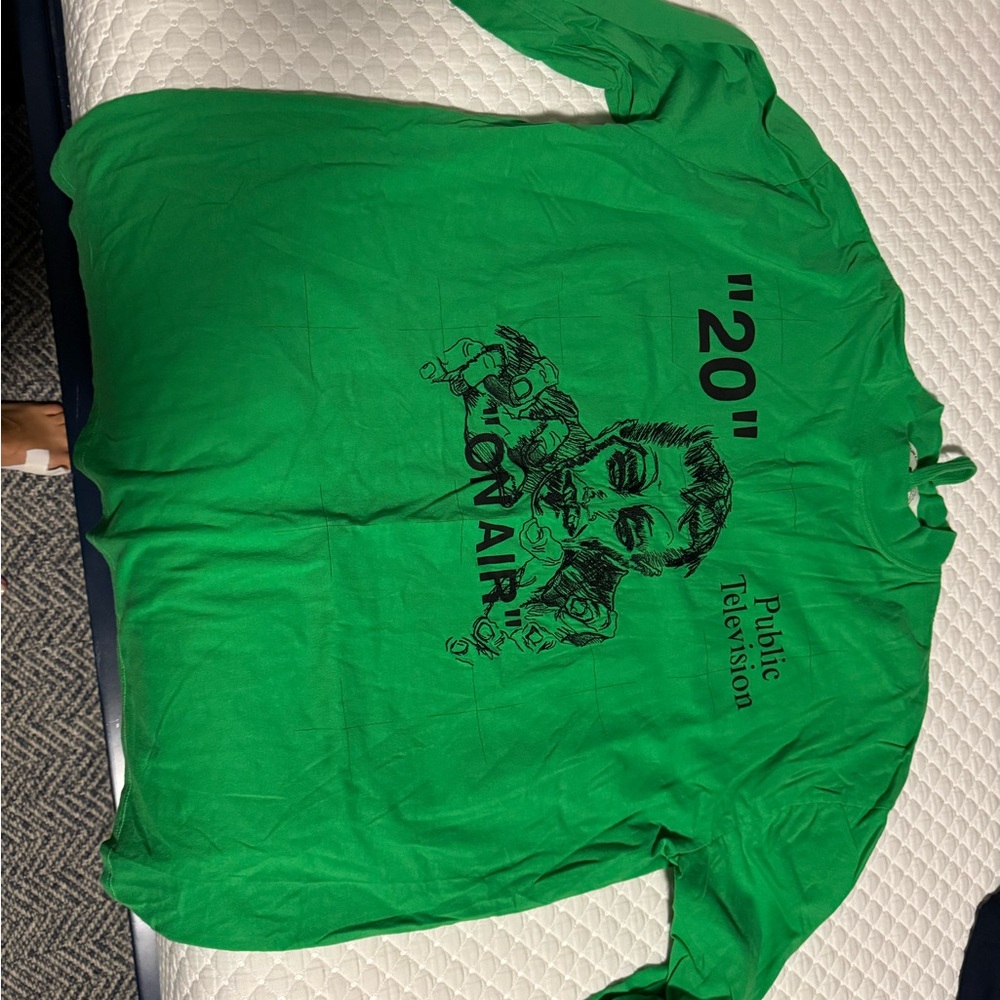 Off-White Green Long Sleeve Tee